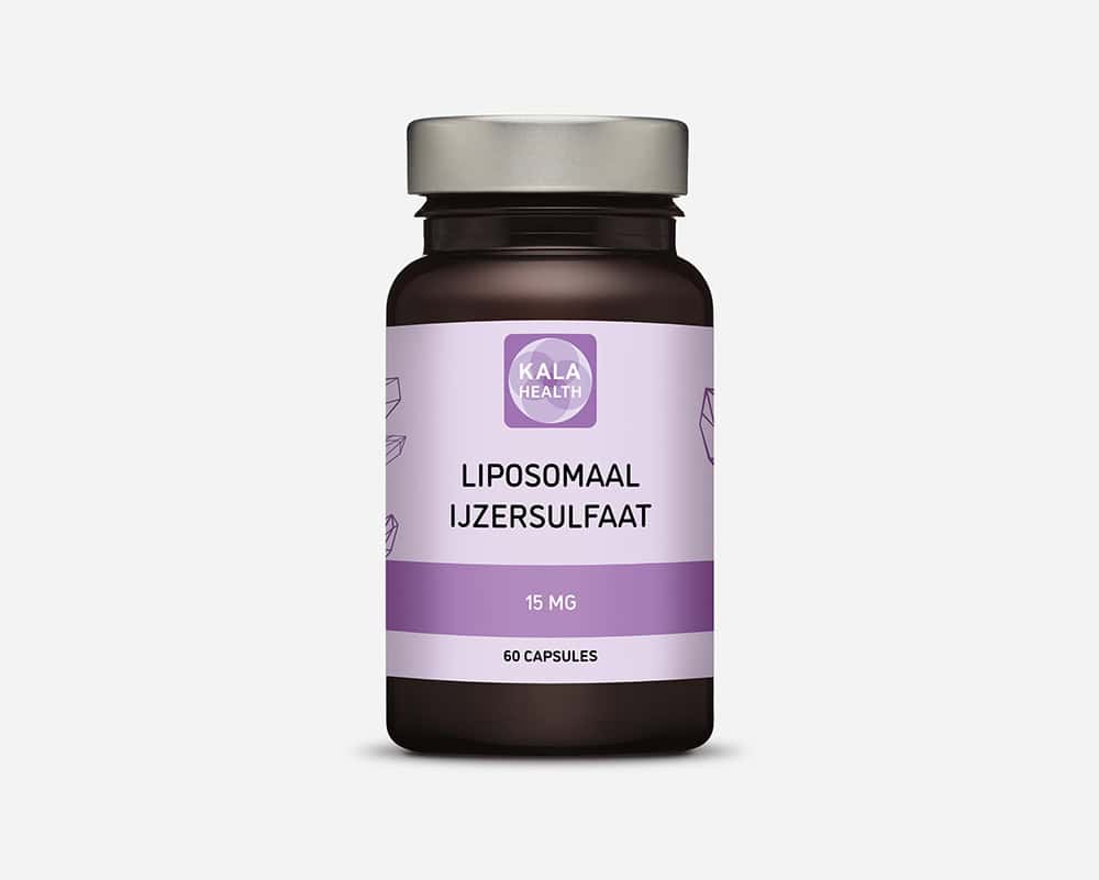 Liposomal Iron 1 60 liposomale Ijzersulfaat capsules, geproduceerd door Kala Health